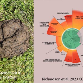 Kuhfladen und planetare Grenzen - Biodiversität